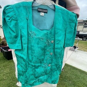 Vintage emerald green set